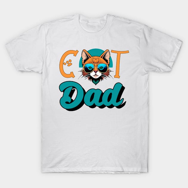 Cat Dad T-Shirt by oWa